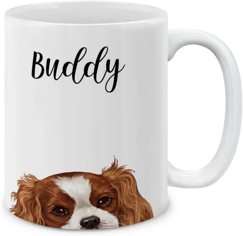 Miniatura 11 de MUGBREW Cute Winking Golden Retriever - Taza de café de cerámica, 11 onzas Lindo Guiño Dorado Retriever
