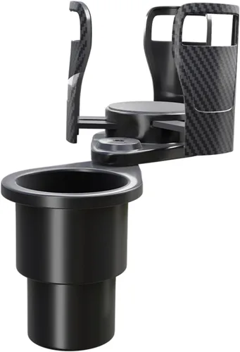 Miniatura 9 de Portavasos grande con soporte para teléfono para tu coche, con revestimiento de goma, base giratoria que sostiene de forma segura la botella de agua