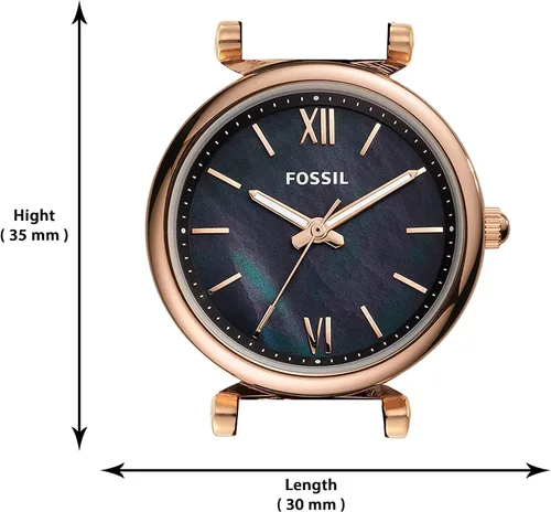 Miniatura 5 de Fossil Carlie - Reloj pequeño de mujer con correa de acero inoxidable o cuero