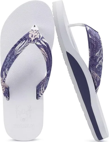 Miniatura 9 de KuaiLu Chanclas con soporte de arco para mujer, cómodas, ligeras, suaves, acolchadas, para yoga, sandalias para caminar