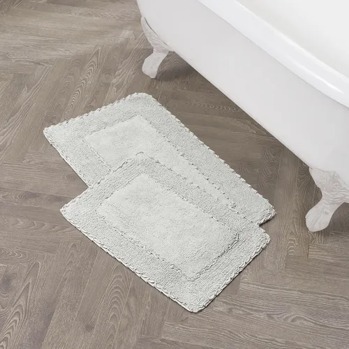 Miniatura 31 de Laura Ashley Ruffle tapete para baño de algodón de 17 x 24 pulgadas