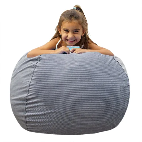 Miniatura 11 de Puf de almacenamiento de animales de peluche, puf para niños, puf para niños, sillas de puf para niños y adolescentes, soporte para animales