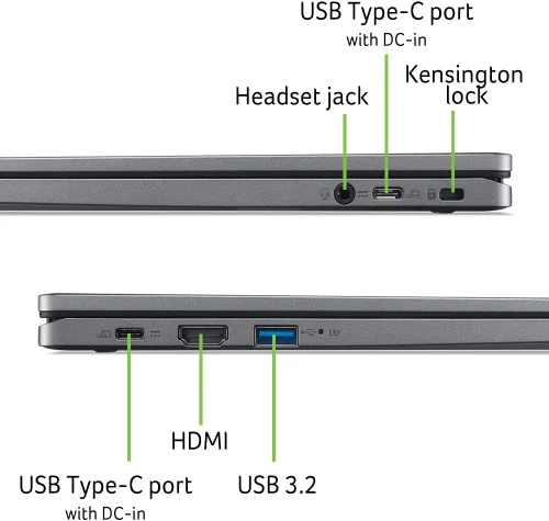 Miniatura 10 de Acer Laptop Chromebook Plus 514 con Google AI – Pantalla WUXGA 1920 x 1200 IPS de 14 pulgadas AMD Ryzen 3 7320C 8GB LPDDR5X SSD de 128 GB