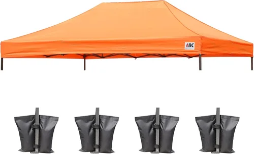 Miniatura 8 de ABCCANOPY - Toldo de repuesto para carpa desplegable (10x10 pies, beige)