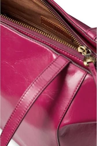 Miniatura 3 de HOBO Haven Tote para mujer, construcción de cuero con asas superiores, forro de algodón, cierre con cremallera y elegante bolso