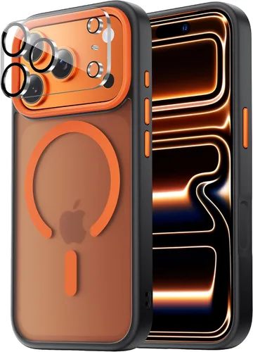 Miniatura 113 de Tigowos Magnetic Guardian - Funda diseñada para iPhone 11 Pro [probada en caídas de grado de 10 pies y compatible con MagSafe] Funda delgada Negro