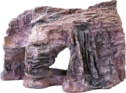 Miniatura 6 de Penn-Plax Grotto Natural Cliff Rock-Scape - Decoración de terrario y acuario para reptiles, anfibios, peces y otros animales pequeños