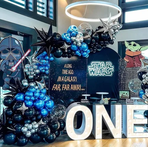 Miniatura 5 de KALOR Globos Retro Azul Oscuro, 100 Pzs Globos de Látex Mate Azul Klein de 5 Pulgadas para Arco de Guirnalda de Globos, Decoración de Cumpleaños