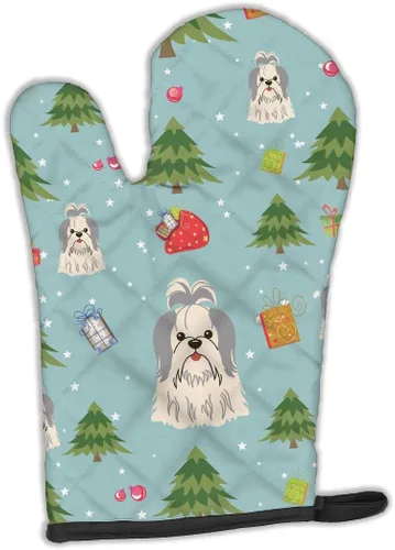 Miniatura 68 de Caroline's Treasures BB2732OVMT Dog House Collection Border Collie - Guante de horno grueso resistente al calor para sartenes calientes y horno