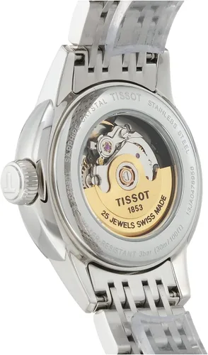 Miniatura 4 de Tissot Carson Automatic Lady 316L Reloj automático con caja de acero inoxidable para mujer, gris, acero inoxidable, 14 (T0852071101100), Gris