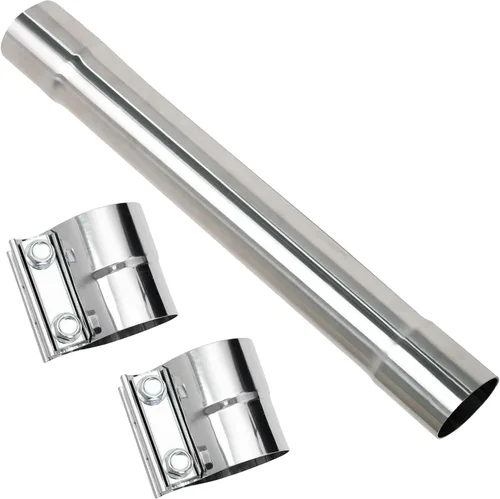 Miniatura 10 de 1.75 Pulgadas Tubo de Escape T304 de Acero Inoxidable (Tubo SS), Tubo Recto de 1 3/4"ID de Longitud 17.3" con Terminación Ensanchada y Pulida, Tubo