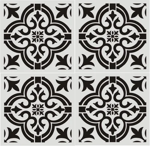 Miniatura 9 de FOUR-C - Plantillas para pintura floral, para suelo, pared, azulejos, tela, muebles, madera, suministros de arte y manualidades, plantilla