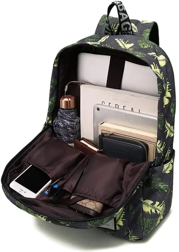 Miniatura 6 de YANAIER Elegante mochila para laptop, mochila de viaje, triángulo negro
