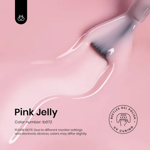 Miniatura 199 de Beetles - Esmalte de uñas de gel rosa claro, 0.5 fl oz, color rosa bebé, esmalte de gel que se absorbe con luz UV LED, arte de uñas de verano, salón