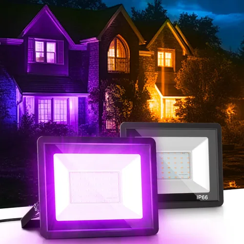 Miniatura 10 de L LOHAS LED Luz de Inundación LED RGB para Exteriores, 25W Luces de Fiesta DIY que Cambian de Color con Control Remoto, Luz de Patio