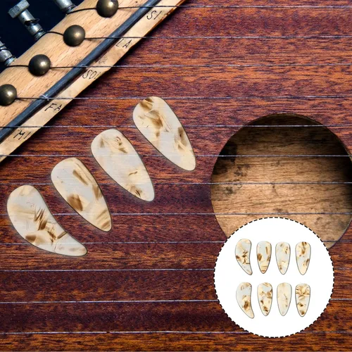 Miniatura 3 de Mikinona Guzheng, 8 unidades, protectores de dedos ligeros, para práctica, uñas postizas para principiantes Guzheng, accesorios cómodos y duraderos