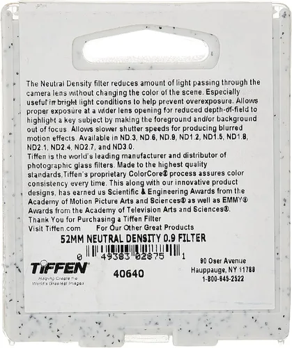 Miniatura 2 de Filtro de Tiffen, densidad neutra de 0.9