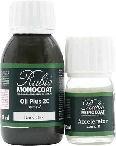 Miniatura 136 de Rubio Monocoat Tinte y acabado para madera de 650 pies cuadrados - Niebla Oil Plus 2C Aceite de linaza de secado rápido, ecológico
