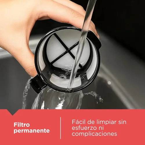 Miniatura 4 de Black + Decker cafetera, individual (de una sola ración), Negro, CM618