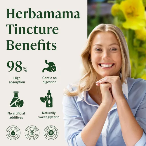 Miniatura 5 de HERBAMAMA Gotas de Gordolobo para los Pulmones - Limpieza Pulmonar Vegana con Extracto de Hoja de Gordolobo, Tintura de Equinácea y Regaliz