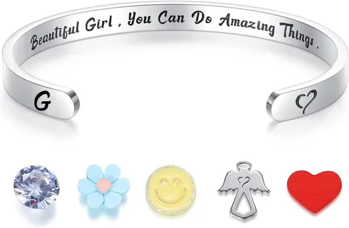 Miniatura 23 de SAM & LORI Pulseras personales para adolescentes, mujeres, regalos de joyería significativos (varios diseños) para mejor amiga, hija, nieta