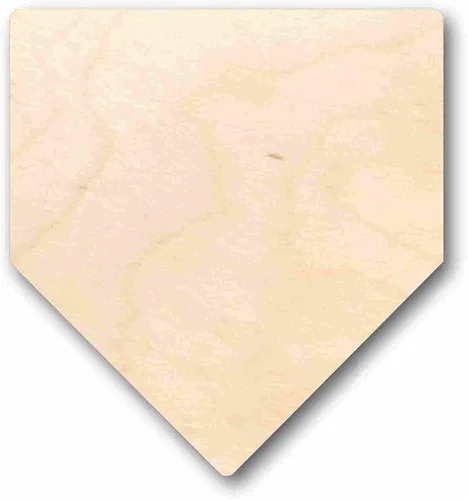 Miniatura 4 de Placa de madera sin terminar para el hogar, diseño de béisbol, sóftbol, base de diamante, para manualidades, hasta 24 pulgadas, 7 pulgadas / 1/2