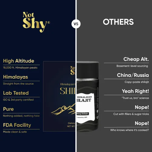 Miniatura 5 de NOTSHY Resina Shilajit del Himalaya de grado dorado, shilajit ayurvédico prémium con ácido fúlvico y más de 85 minerales, fuente del Himalaya a gran