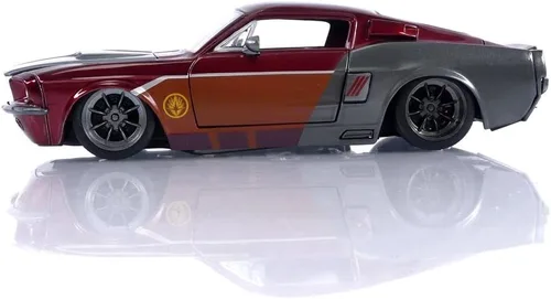 Miniatura 3 de Jada Toys Marvel Guardians of The Galaxy 1:24 1967 Shelby GT500 - Coche fundido a presión con figura de señor de las estrellas de 2.75 pulgadas
