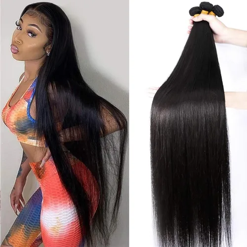 Miniatura 22 de Extensiones de cabello humano lacio 12A con cierre de encaje HD de 5 x 5 (16, 18, 20 + 14 pulgadas), tejido de cabello humano virgen brasileño 100%