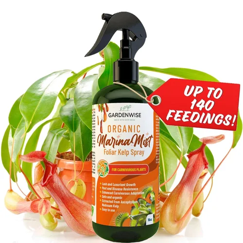 Miniatura 63 de GARDENWISE Fertilizante orgánico prémium de anturio de algas marinas – Alimento líquido para plantas de algas marinas – Potenciador de suelo rico