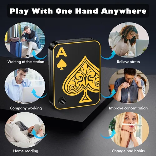 Miniatura 4 de Juguetes de metal para adultos EDC Fidget Slider Poker Push Card Juguetes magnéticos para adultos para aliviar la ansiedad y el estrés Autismo TDAH