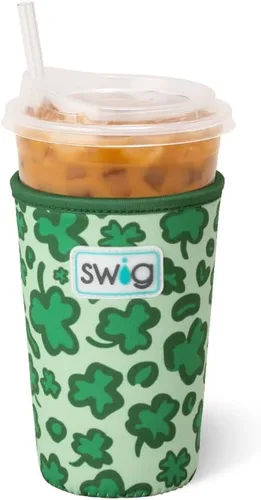 Miniatura 19 de Swig Life Coolie de Taza Helada Mediana, Funda Aislante de Taza de Café Helado de Halloween de 22oz con Asa, Coolie Aislado de Neopreno Mantiene