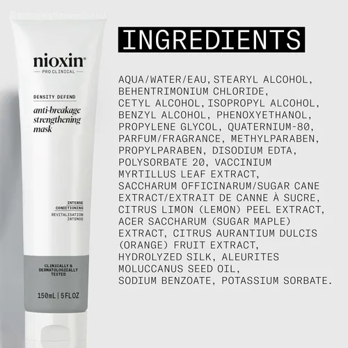 Miniatura 7 de Nioxin Density Defend Anti-Breakage Strengthening Mask For Damaged, Colored, Thinning Hair Intense Conditioning Protects Against Breakage