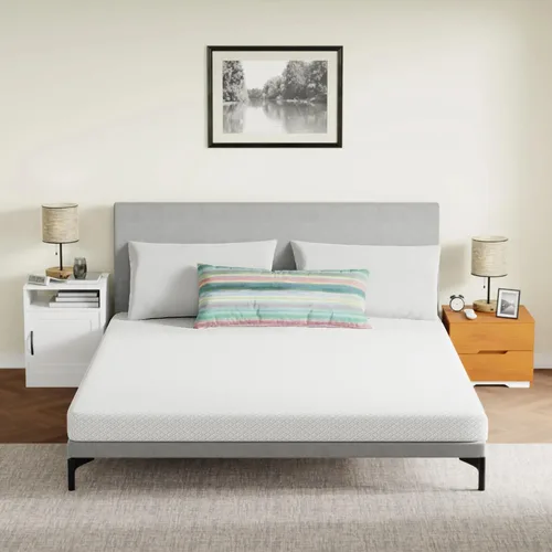 Miniatura 23 de Colchón individual de espuma viscoelástica de 5 pulgadas con certificado CertiPUR-US para sueño fresco y alivio de presión, colchón de cama