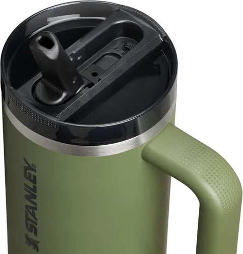 Miniatura 2 de STANLEY Quencher ProTour - Vaso con pajita abatible con tapa a prueba de fugas, 30 onzas, popote y asa integrados, portavasos compatible para Pino