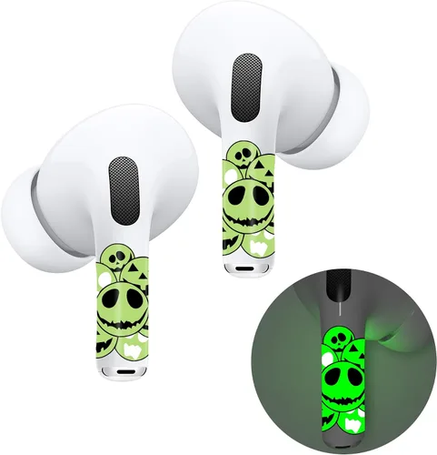 Miniatura 10 de RockMax Piel de dinosaurio brillante para AirPods, fácil de identificar, envolturas adhesivas universales para AirPods Pro 3/2/1 y Gen 1/2/3/4