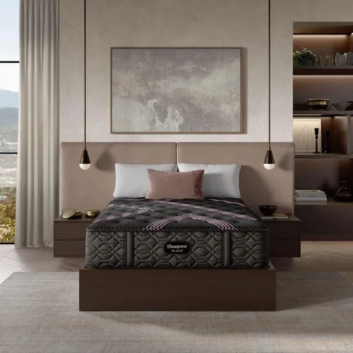 Beautyrest Black Series Two - Colchón tamaño mediano King de 15.5 pulgadas, transpirable, refrescante y de apoyo, certificado CertiPUR-US, prueba de