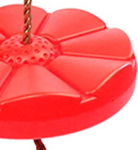 Miniatura 6 de Columpio de disco, cuerda de disco resistente para accesorios de patio de recreo (rojo)