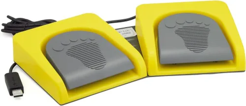 Miniatura 11 de iKKEGOL Conjunto de pedal doble USB actualizado Control de interruptor de 2 pies Programa de interruptor de pie de botón de 2 teclas Videojuego