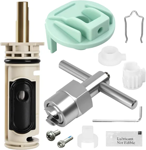 Miniatura 9 de Kit de cartuchos actualizados 1222 para cartucho de repuesto Moen 1222 con herramienta de extracción 104421, para reparación de ducha temporal Moen