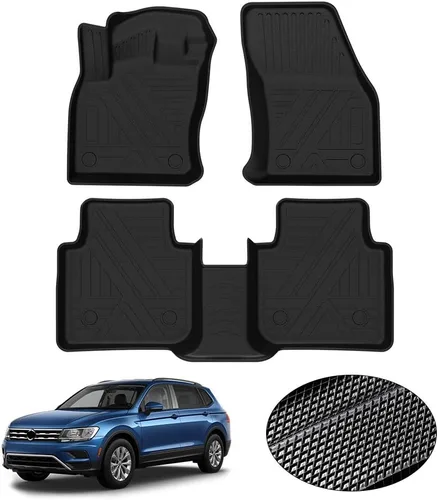 Miniatura 14 de KUST Alfombrillas de suelo personalizadas para Nissan Titan 2017-2024/Nissan Titan XD Crew Cab 2016-2024