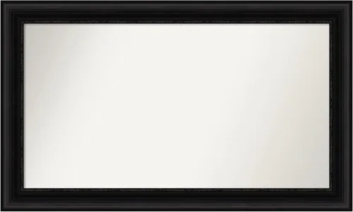 Miniatura 116 de Amanti Art Espejo personalizado, espejo de baño negro puente, espejo de pared o espejo de tocador de baño sobre el fregadero (26 x 26 pulgadas)