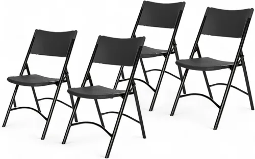 Miniatura 16 de OEF Furnishings Serie OEF600 Sillas plegables de respaldo alto, asiento de grado comercial de polietileno moldeado por soplado