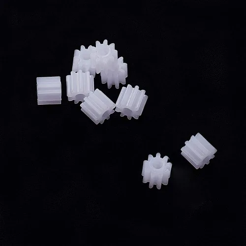 Miniatura 8 de Othmro Engranajes de plástico 9 dientes modelo 092A engranaje de reducción engranajes de gusano de plástico para RC coche robot motor 2A 9 dientes
