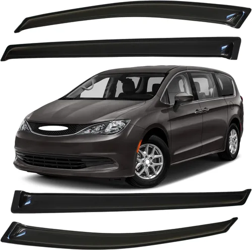 Miniatura 78 de Viseras para ventanas para Mazda 3 Sedán 4 puertas 2004 2005 2006 2007 2008 2009 estilo JDM Mugen, deflector de viento, protector solar y de lluvia