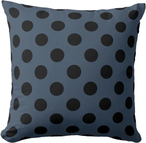Miniatura 66 de Fundas de almohada de lunares negros sobre beige de 16 x 16 pulgadas, fundas de almohada decorativas rústicas y cuadradas para decoración del sofá