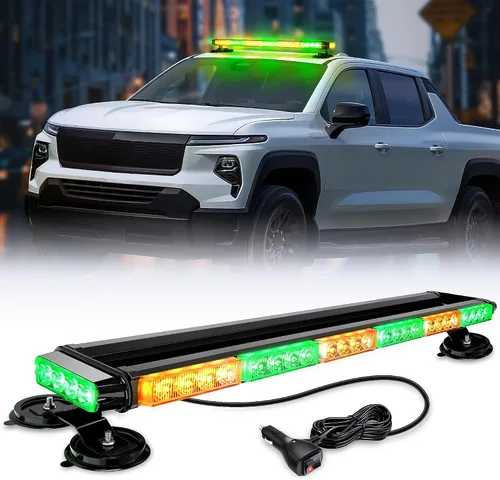 Miniatura 11 de Nilight Luces estroboscópicas de techo de 29.5 pulgadas, 56 LED, luz de peligro, advertencia de seguridad de emergencia, barra intermitente, montaje