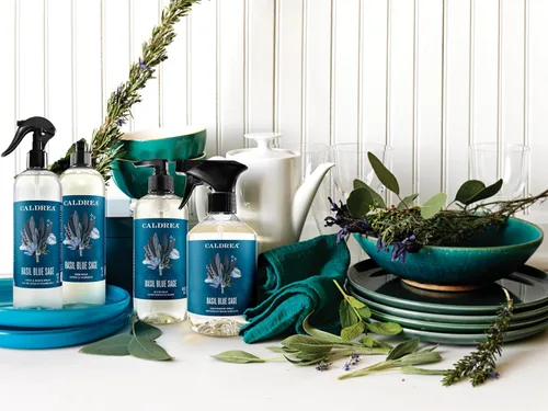 Miniatura 5 de Caldrea Ambientador de aire de rociado de lino y salón, hecho con aceites esenciales, ingredientes derivados de plantas y otros pensativos elegidos