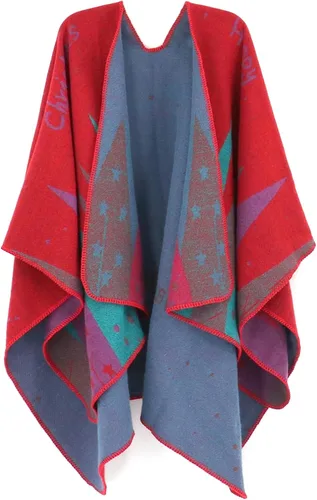 Miniatura 96 de Poncho chal para mujer, suéteres suaves y cálidos para mujer, parte delantera abierta, poncho de viaje para otoño, invierno y primavera