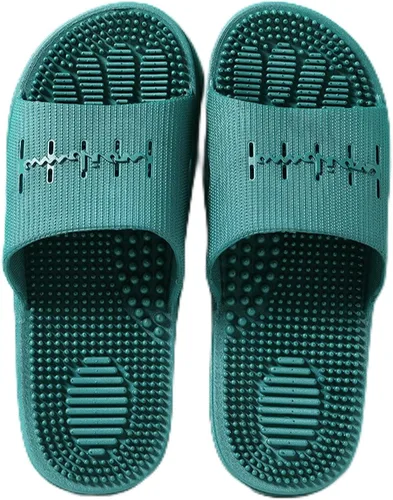 Zapatos relajantes para masaje de pies, cómodas pantuflas de masaje, pantuflas antideslizantes de fondo grueso, verde, 44-45, masajeador de pies de